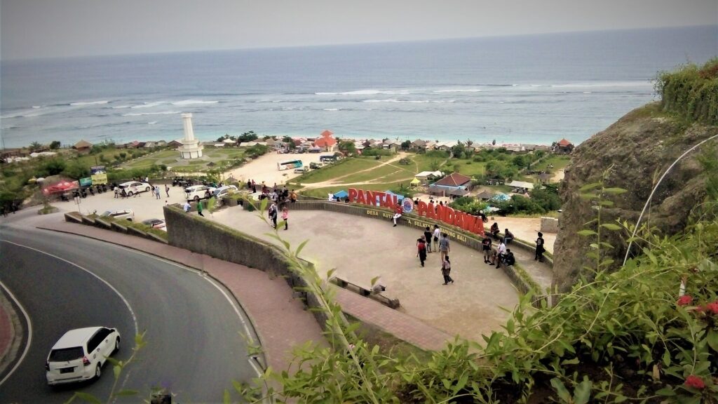 Pasir putih Pantai Pandawa di Kuta Selatan, Bali