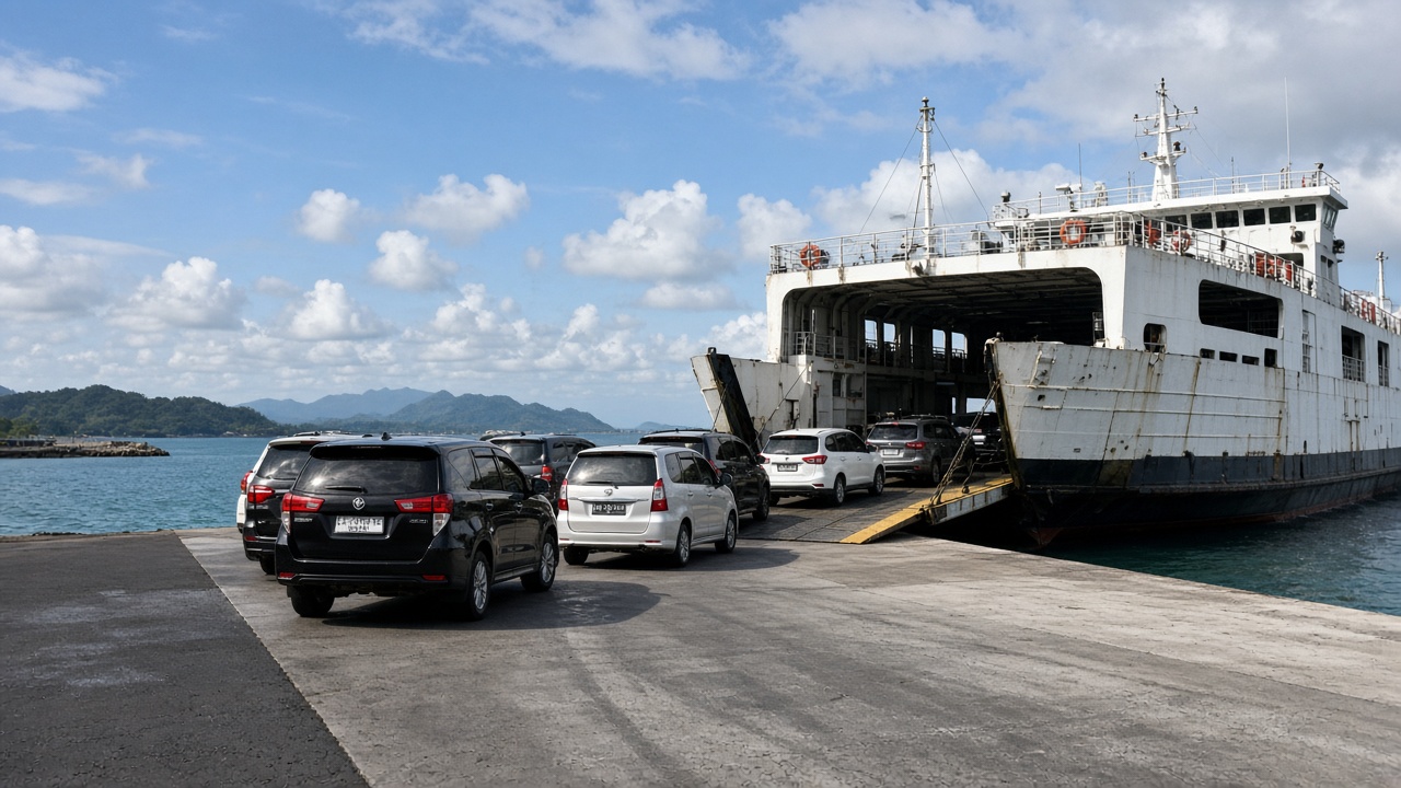 Penyeberangan ferry dari Bali menuju Jawa