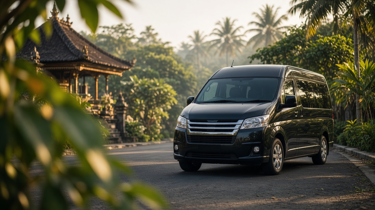 Kedatangan travel door to door di Bali pagi hari