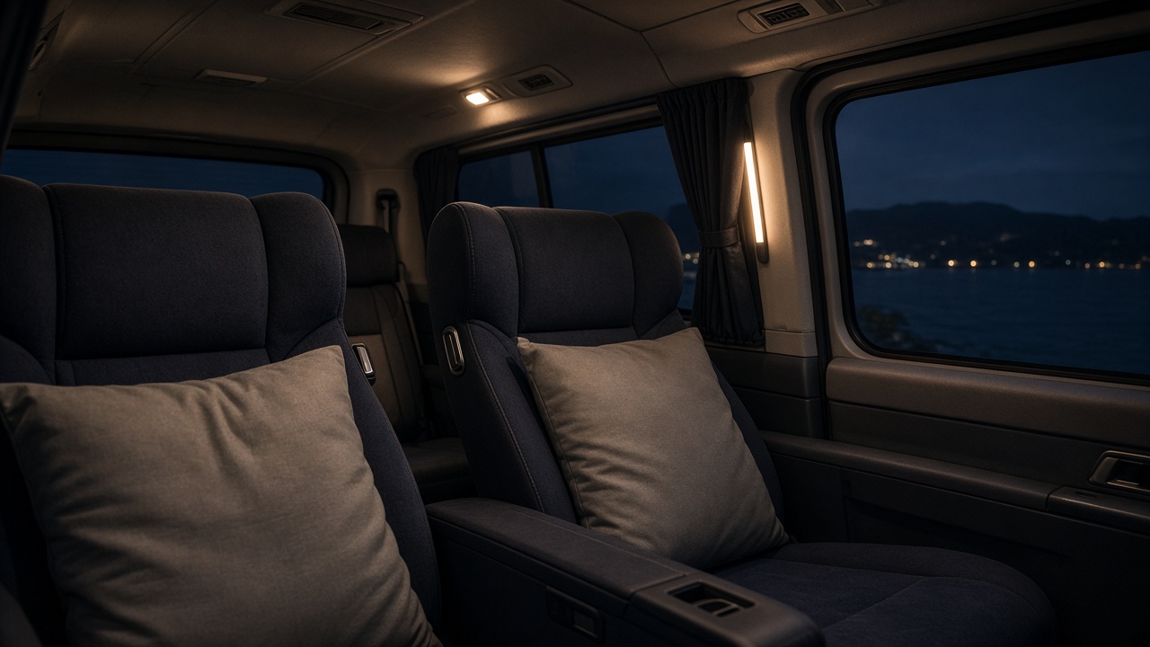 Kursi travel yang nyaman untuk perjalanan malam