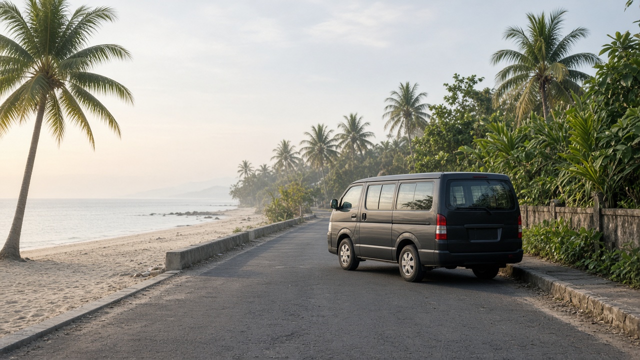 Kawasan Tuban dekat titik antar travel dari Jawa
