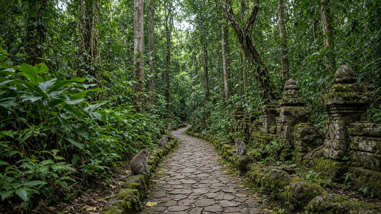 Jalur hutan di kawasan Ubud
